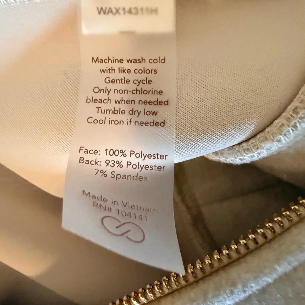 Calia Lux Structured Hoodie Cream Heather, XXL - Picture 6 of 6